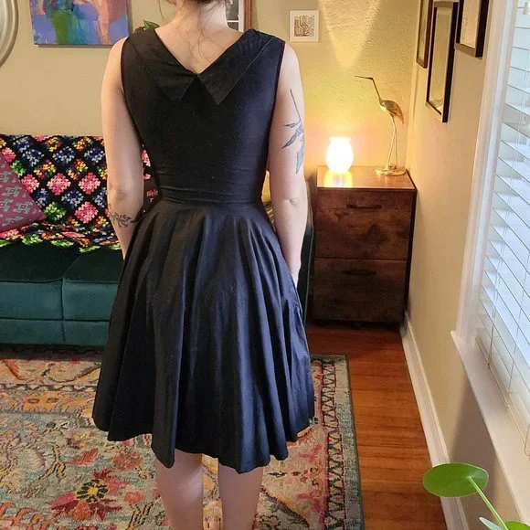 Trashy Diva Black Pinup Dress Size 2 - Picture 5 of 5